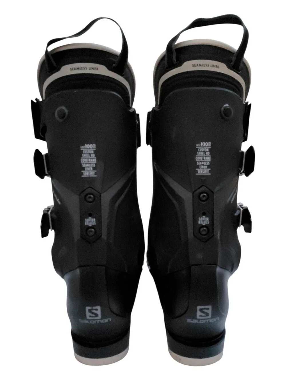 Salomon S/Pro 120 Custom Shell HD Alpine Ski Boots Mondo 27 Black EUC